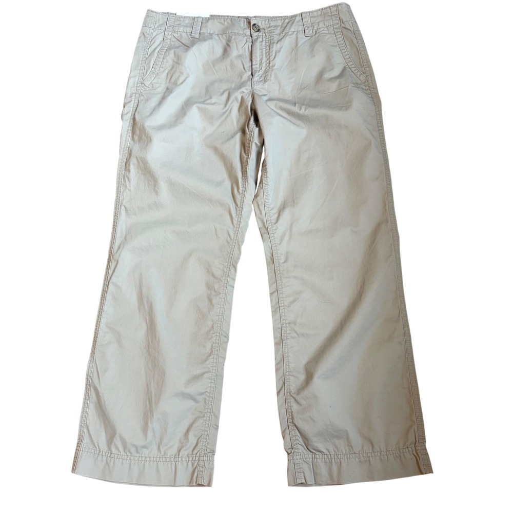 GAP Women's Khaki Straight Ankle Pants Size 12 Cotton Classic Casual Preppy NWT‎